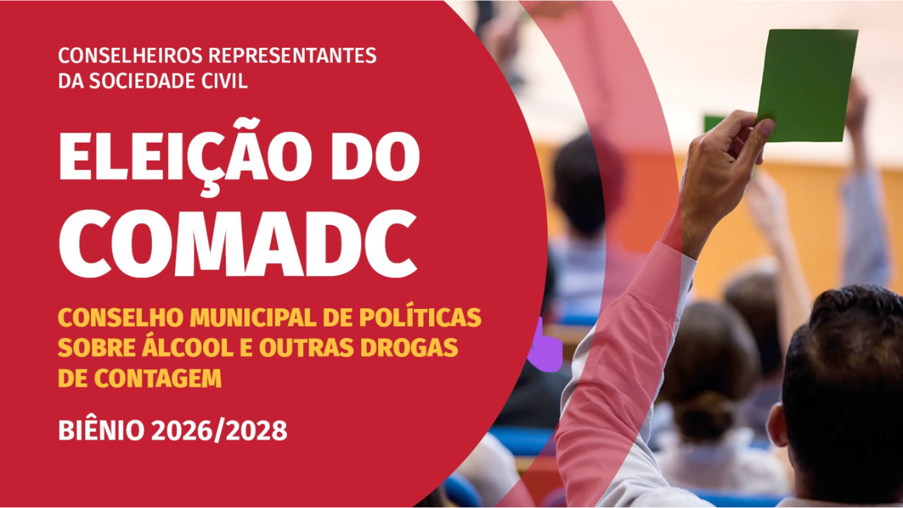Imagem de mídea: Eleição do Conselho Municipal de Políticas Sobre Álcool e Outras Drogas de Contagem